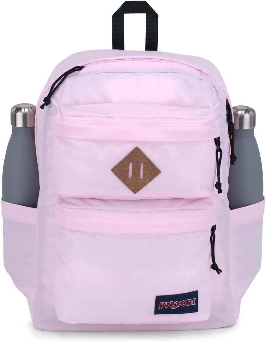 Jansport Double Break Backpack in Pink Ice